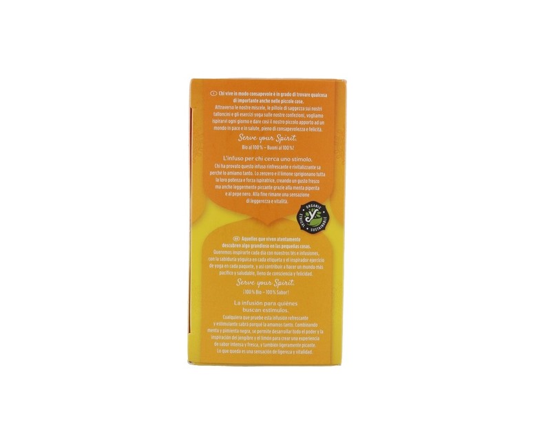 Infusión ayurvédica Jengibre y Limón 17 bolsitas infusoras de 1.8g Yogi Tea