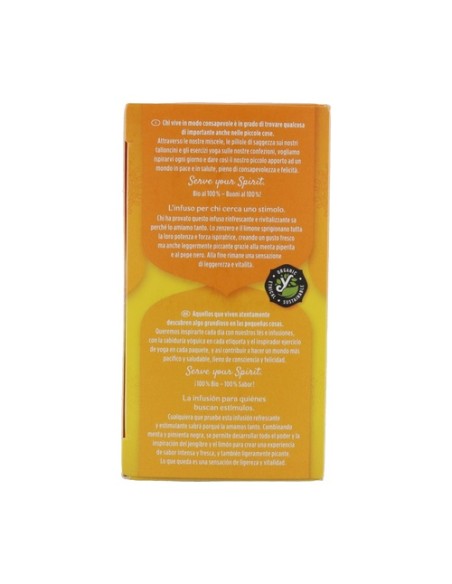Infusión ayurvédica Jengibre y Limón 17 bolsitas infusoras de 1.8g Yogi Tea