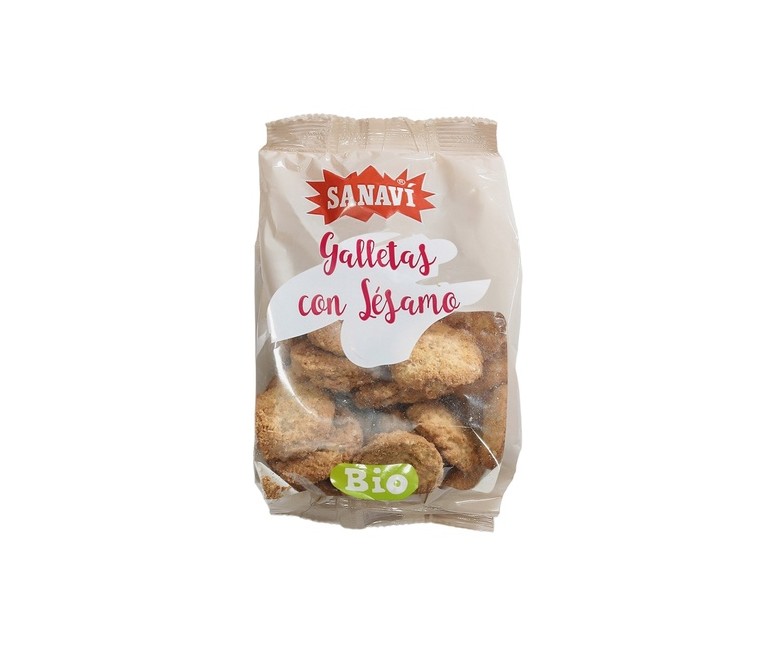 Galletas con sésamo Bio 250 g Sanavi