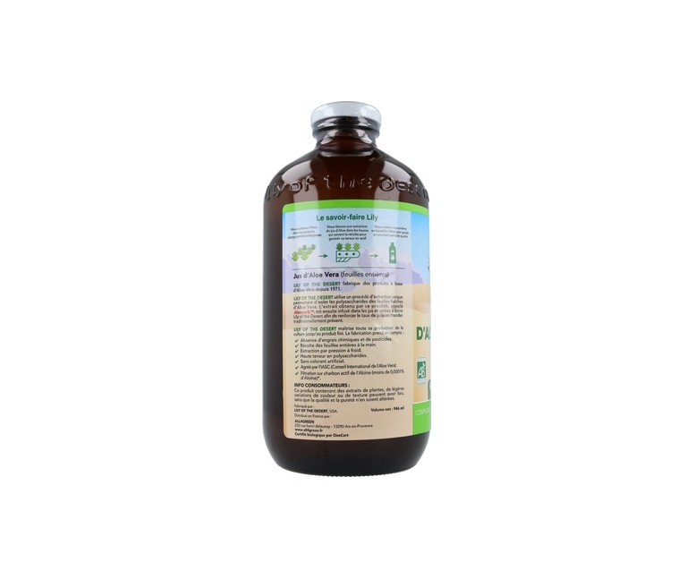 Zumo Aloe Vera Eco (Hoja Entera) 946 ml Lily of the desert