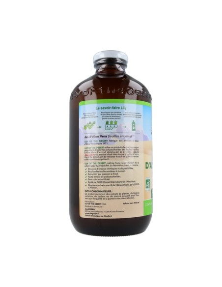 Zumo Aloe Vera Eco (Hoja Entera) 946 ml Lily of the desert