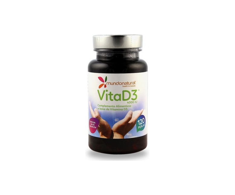 Vita D3 4000 UI 120 perlas Mundonatural