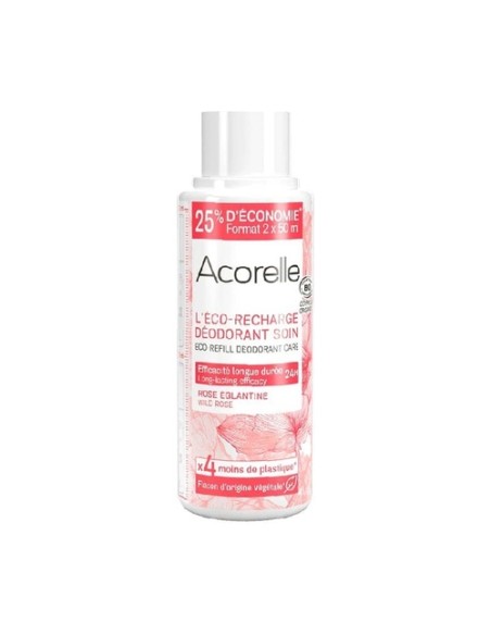 Recarga desodorante roll-on rosa salvaje Bio 100 ml Acorelle