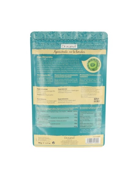 Alga Chlorella Bio Superalimentos 90 g Drasanvi