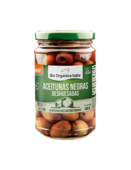 Aceitunas negras deshuesadas 280 g Bio Organica Italia