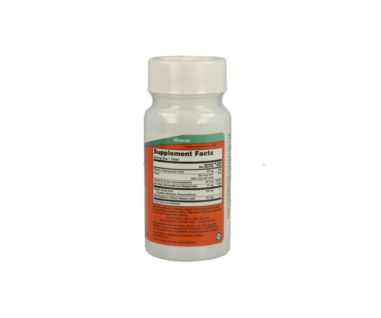 Complejo de hierro 100 cápsulas NOW Foods