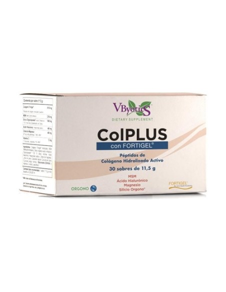 Colplus con fortigel apoyo músculos y huesos 30 sobres de 11.5g Vbyotics