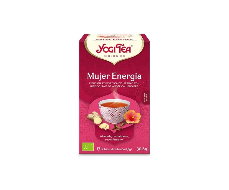 Infusión mujer energia Bio 17 bolsitas infusoras de 1.9g Yogi Tea