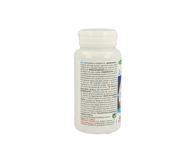 L-Carnitina 100 cápsulas Intersa