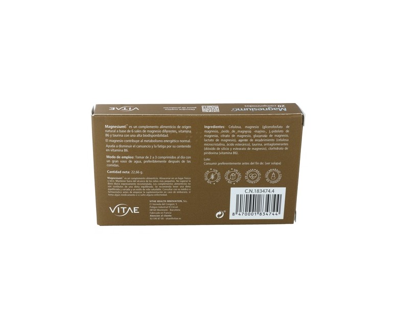 Magnesium-6 20 comprimidos Vitae