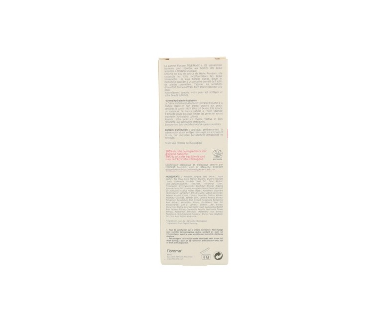 Crema hidratante calmante 50 ml de crema Florame