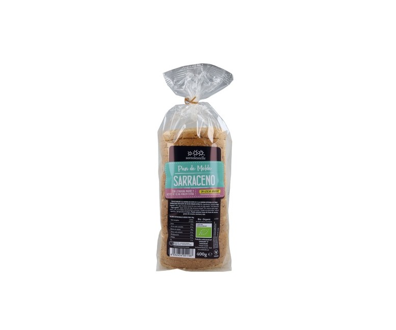 Pan de molde de espelta y sarraceno BIO 400 g Sottolestelle