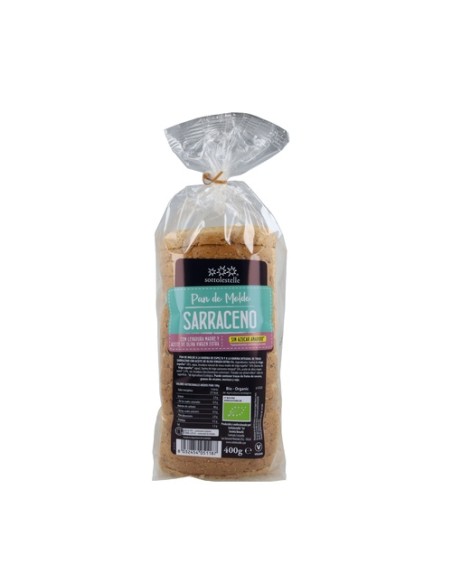 Pan de molde de espelta y sarraceno BIO 400 g Sottolestelle