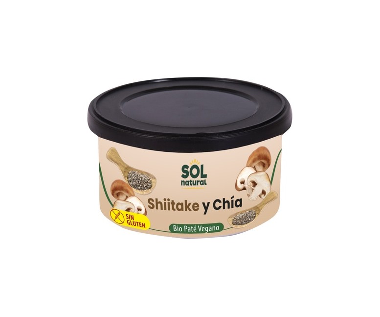 Paté vegano de shiitake y chía Bio 100 g de crema Sol Natural