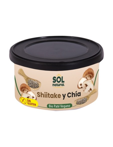Paté vegano de shiitake y chía Bio 100 g de crema Sol Natural