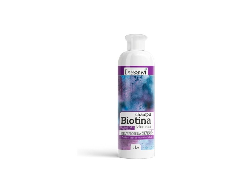 Champú Biotina y Aloe Vera Pelos Teñidos y Sensibles 1000 ml Drasanvi