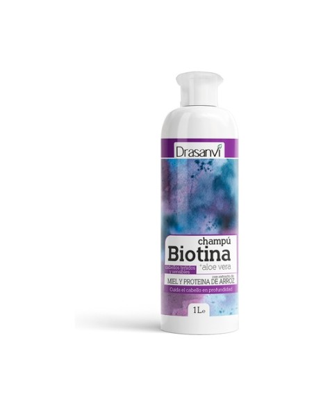 Champú Biotina y Aloe Vera Pelos Teñidos y Sensibles 1000 ml Drasanvi