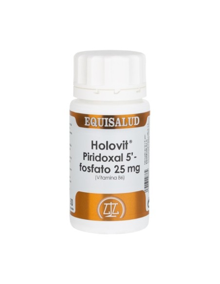 Holovit piridoxal-5-fosfato 25mg (vitamina B6) 50 cápsulas de 25mg Equisalud