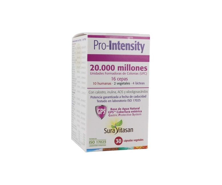 Pro-Intensity 30 cápsulas vegetales Sura Vitasan