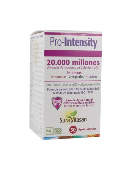 Pro-Intensity 30 cápsulas vegetales Sura Vitasan