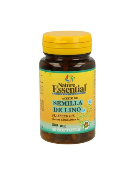 Aceite De Semillas De Lino 50 perlas de 500mg Nature essential