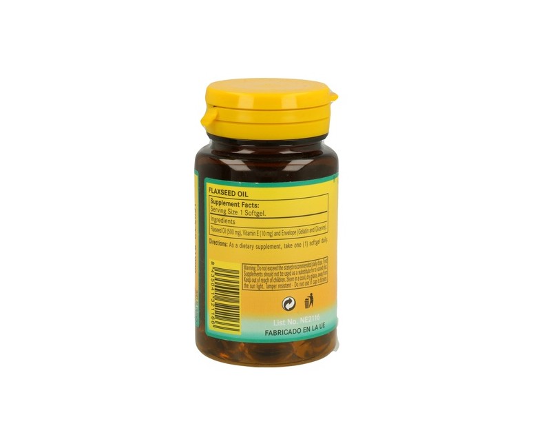 Aceite De Semillas De Lino 50 perlas de 500mg Nature essential