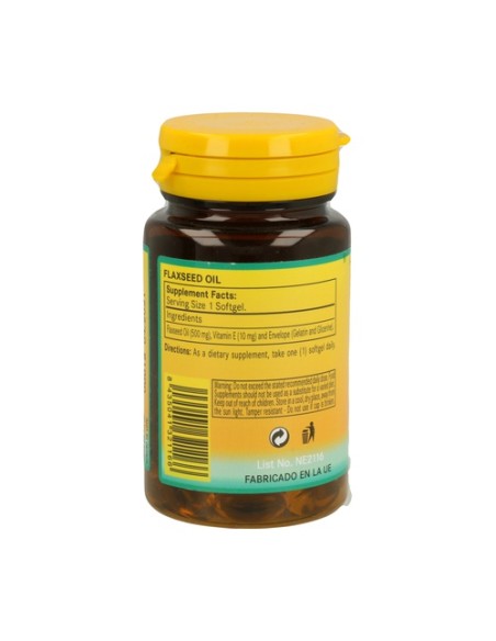 Aceite De Semillas De Lino 50 perlas de 500mg Nature essential