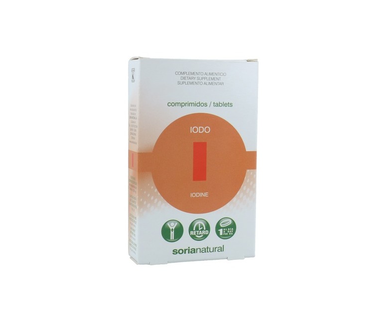 Iodo liberación sostenida 48 comprimidos de 200mg Soria Natural