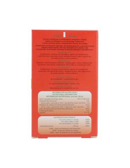 Iodo liberación sostenida 48 comprimidos de 200mg Soria Natural