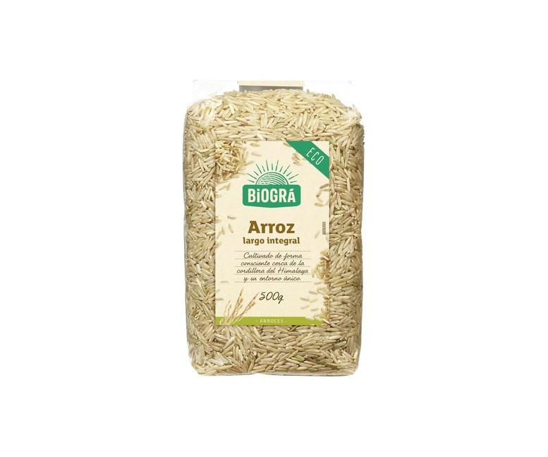 Arroz Integral Grano Largo Bio 500 g Biográ