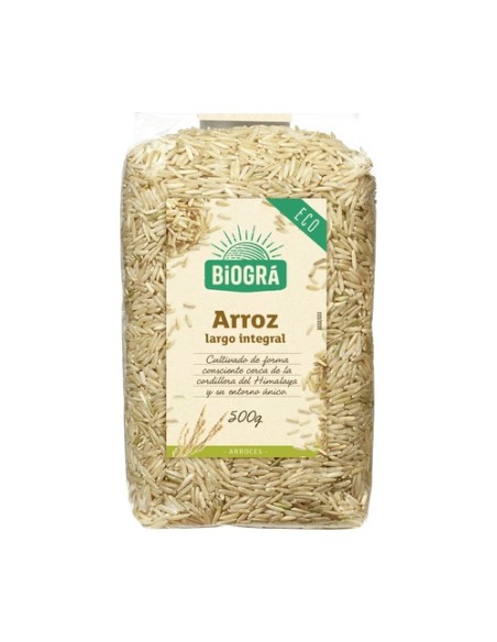 Arroz Integral Grano Largo Bio 500 g Biográ