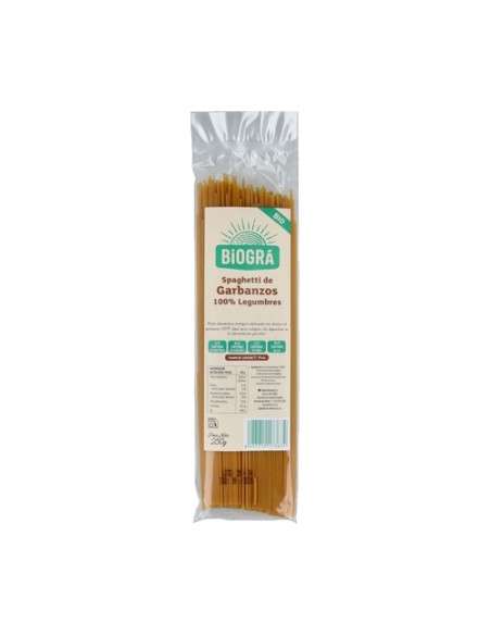Espagueti de garbanzos Bio 250 g Biográ