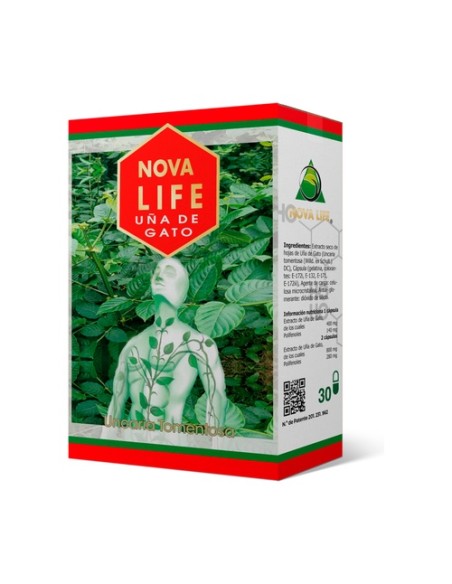 Nova life uña de gato 30 cápsulas MARGAN