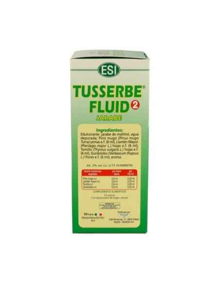Tusserbe fluid 2 180 ml (Eucalipto) ESI