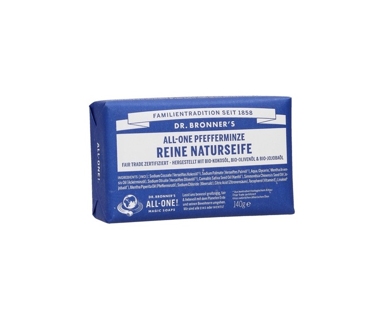 Jabón en Pastilla de Menta 140 g Dr. Bronners