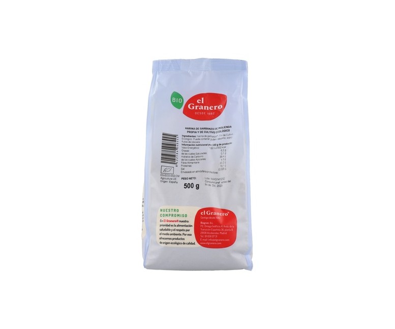 Harina de garbanzo 500 g El Granero Integral
