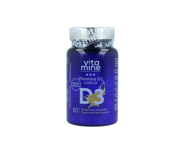 Vitamina D3 4000 UI 60 comprimidos (Naranja) Herbora