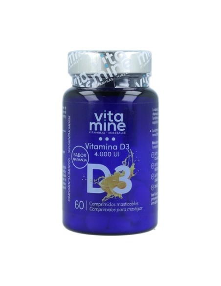Vitamina D3 4000 UI 60 comprimidos (Naranja) Herbora