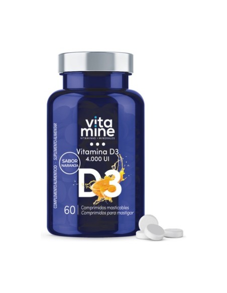 Vitamina D3 4000 UI 60 comprimidos (Naranja) Herbora