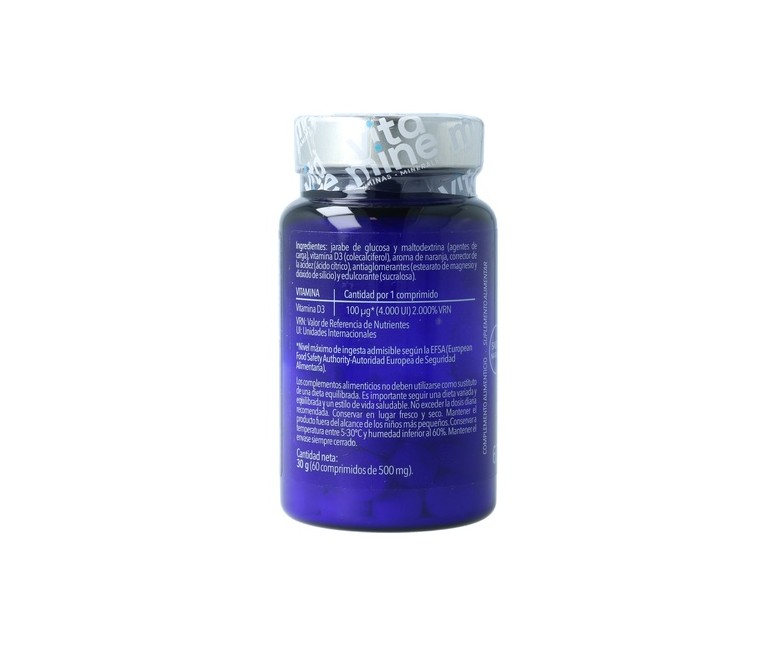 Vitamina D3 4000 UI 60 comprimidos (Naranja) Herbora