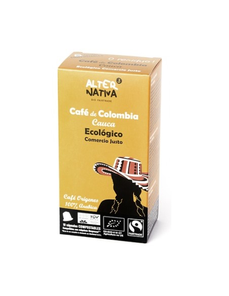 Cápsulas ecológicas biodegradables Café de Colombia 10 unidades de 5g Alternativa3
