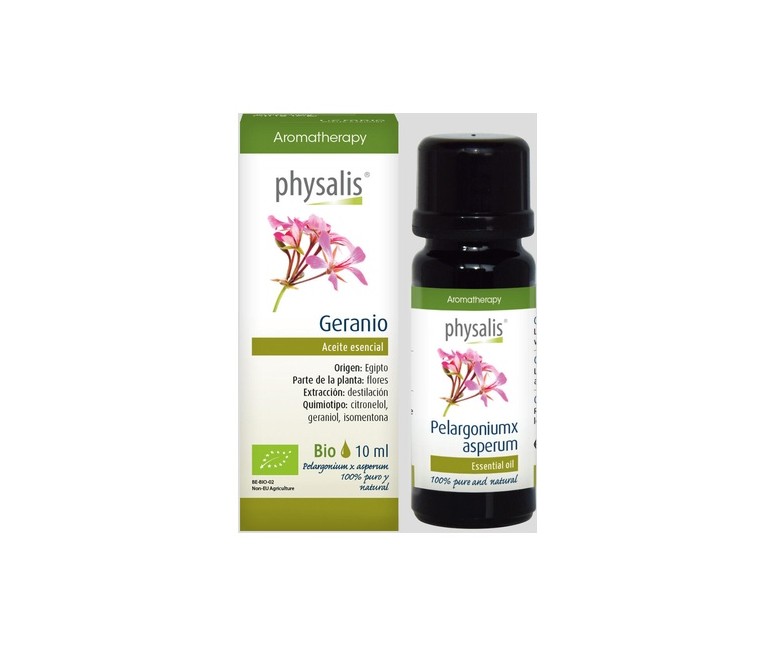 Esencia Geranio Bio 10 ml de aceite esencial Physalis