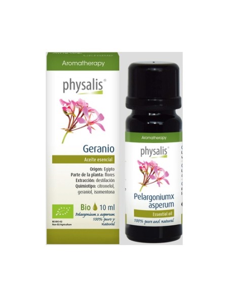 Esencia Geranio Bio 10 ml de aceite esencial Physalis