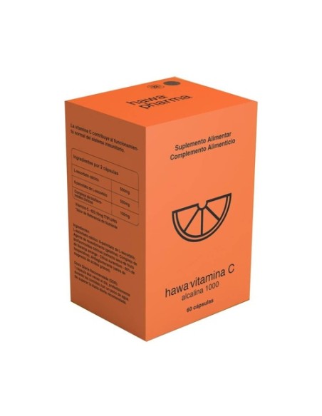 Vitamina C alcalina 60 cápsulas Hawa pharm