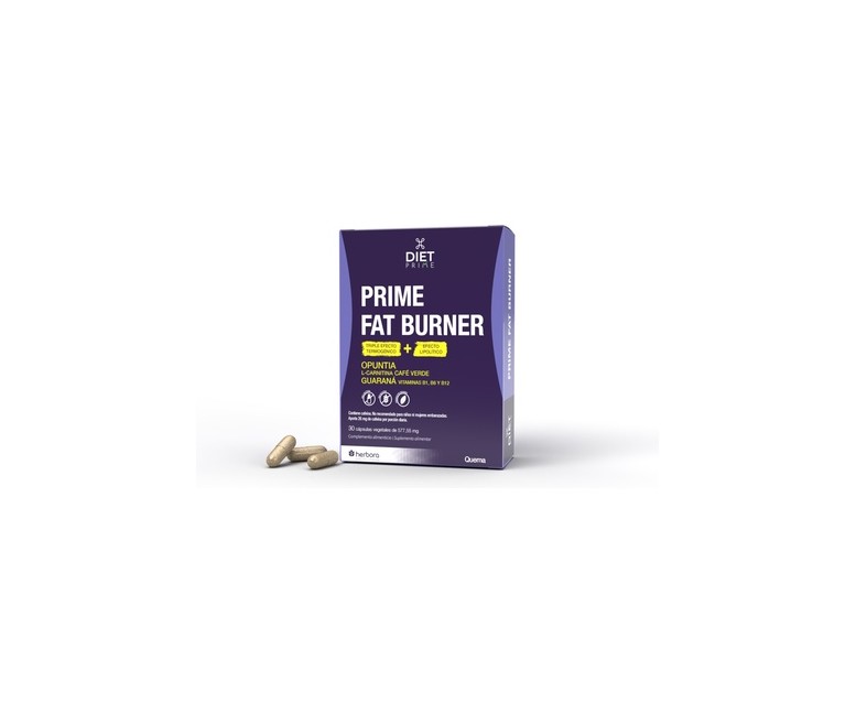 Prime Fat Burner 30 cápsulas vegetales de 577.55 mg Herbora