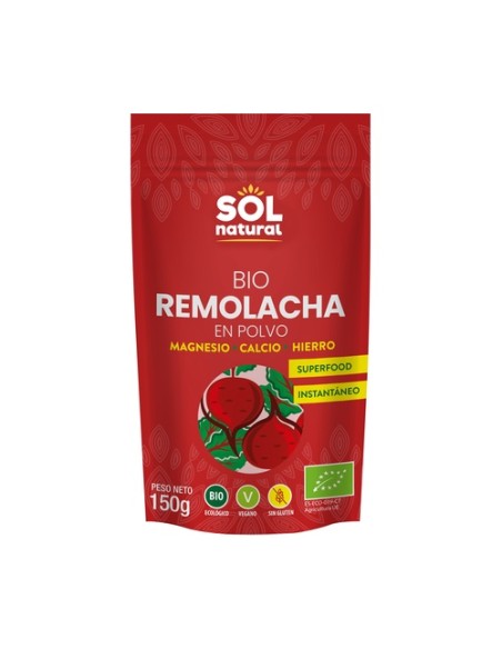 Remolacha roja en polvo Bio 150 g de polvo Sol Natural