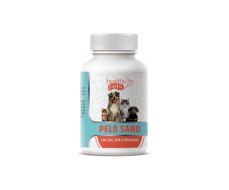 Pelo sano para gatos y perros 100 comprimidos masticables de 1 g Healthy Pets