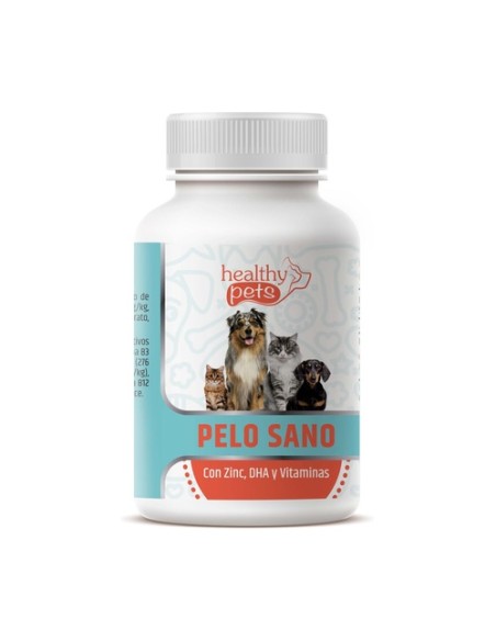 Pelo sano para gatos y perros 100 comprimidos masticables de 1 g Healthy Pets