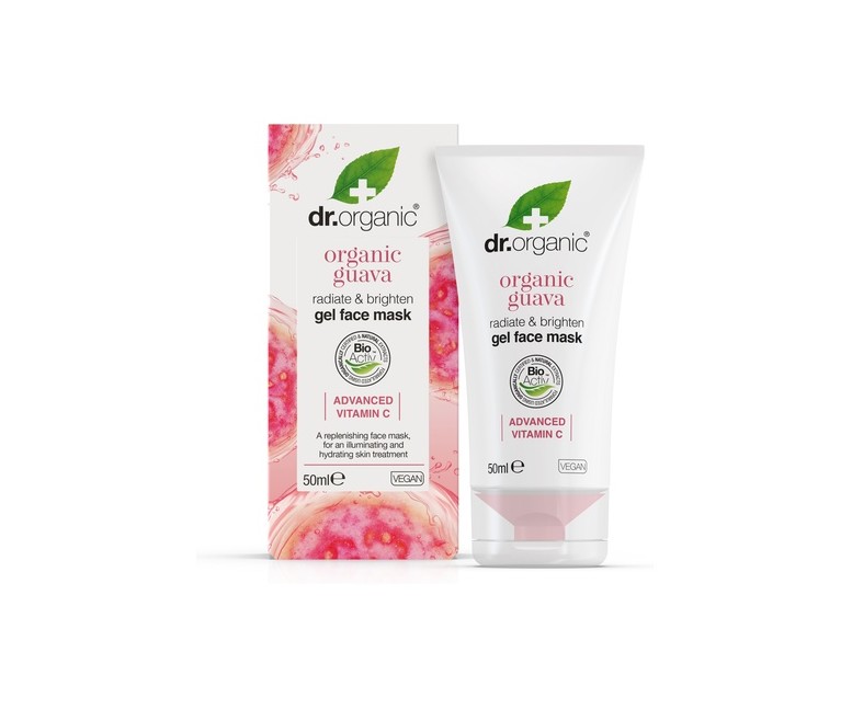 Mascarilla facial en gel - Iluminante con Guayaba 50 ml de gel (Guayaba) Dr. Organic
