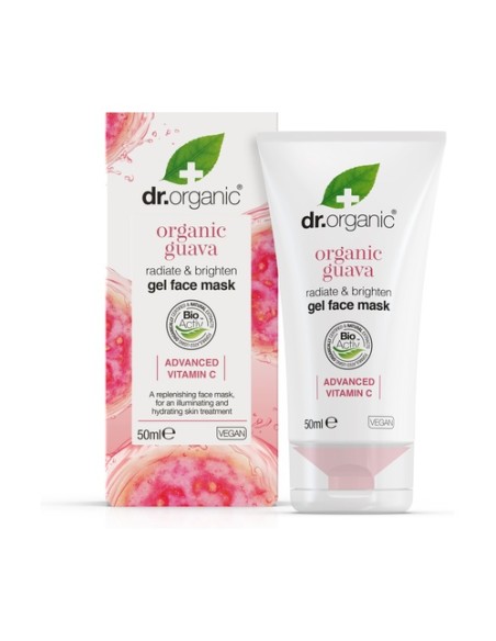 Mascarilla facial en gel - Iluminante con Guayaba 50 ml de gel (Guayaba) Dr. Organic